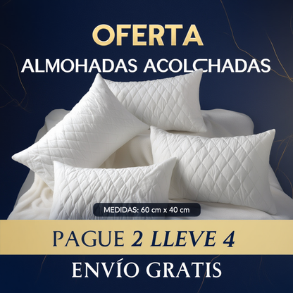 Set x4 Almohada Hotelera aforro acolchado - 45 x 65